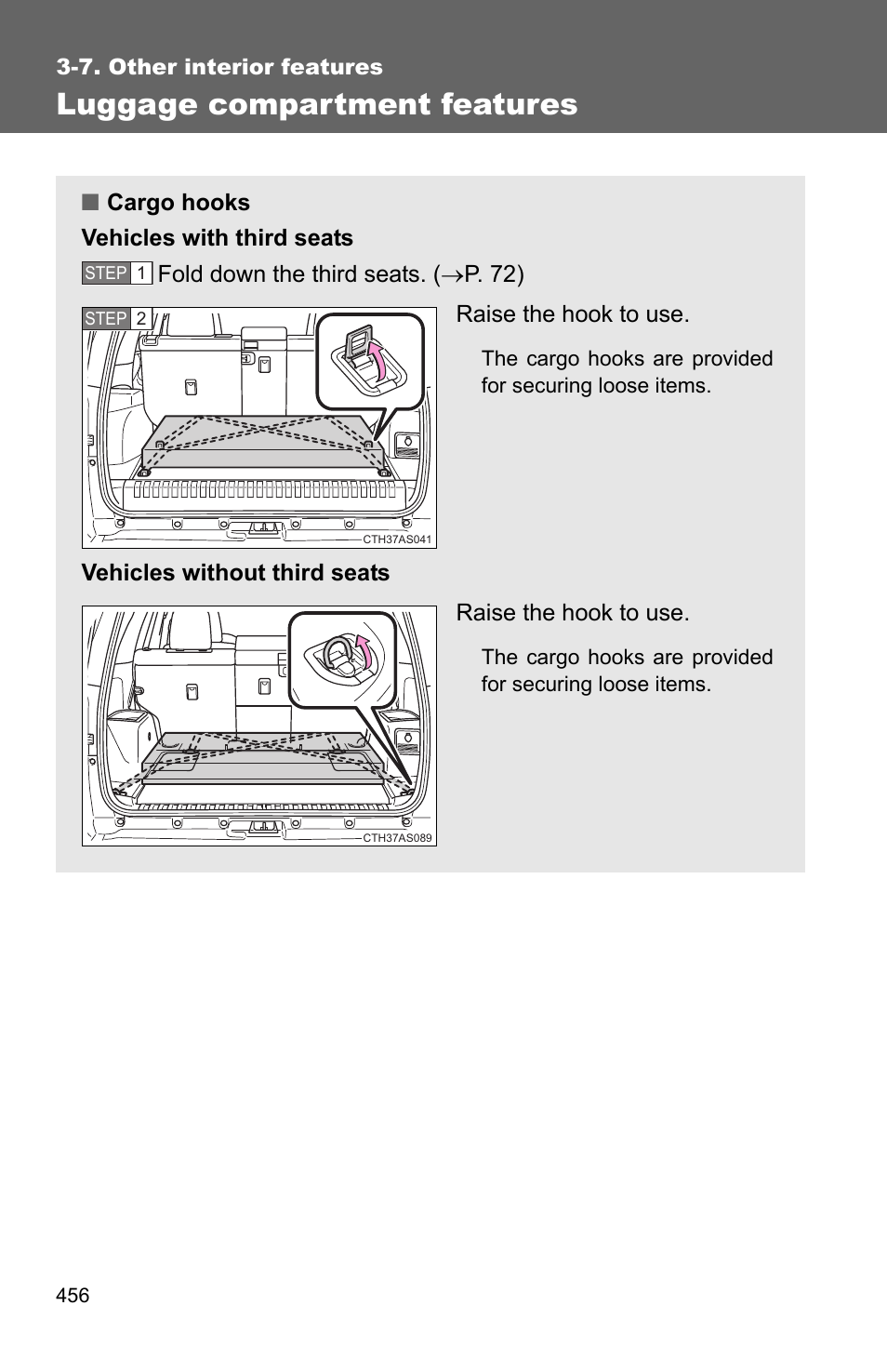 Luggage compartment features | TOYOTA 2011 4Runner User Manual | Page 478 / 697