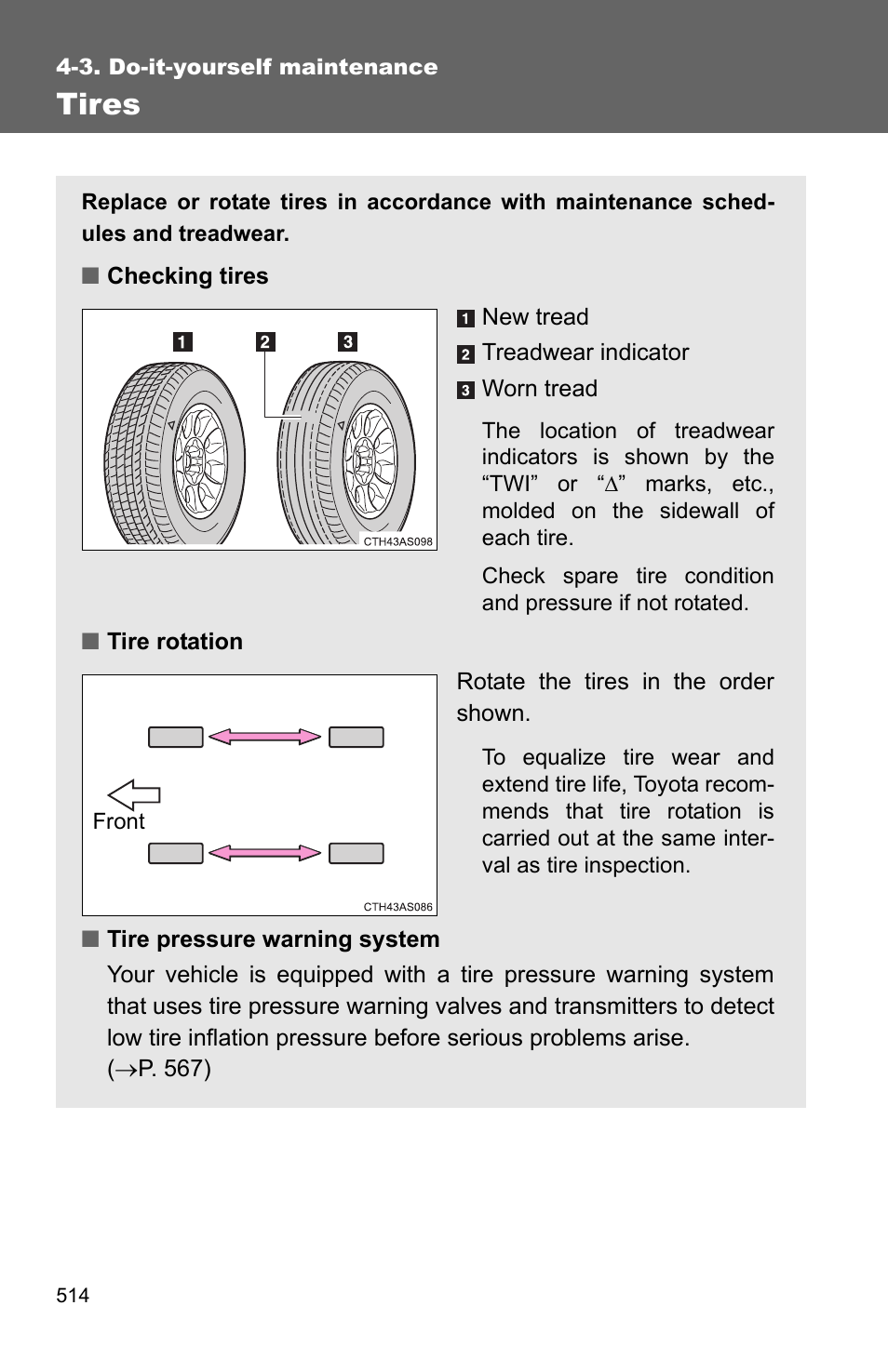 Tires | TOYOTA 2011 4Runner User Manual | Page 535 / 697