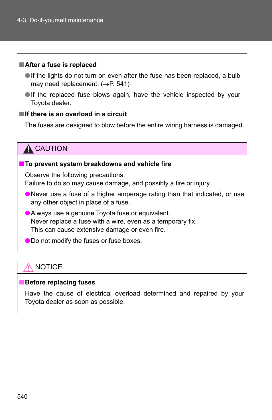 TOYOTA 2011 4Runner User Manual | Page 561 / 697