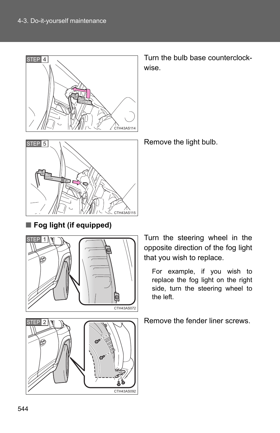 Remove the fender liner screws | TOYOTA 2011 4Runner User Manual | Page 565 / 697