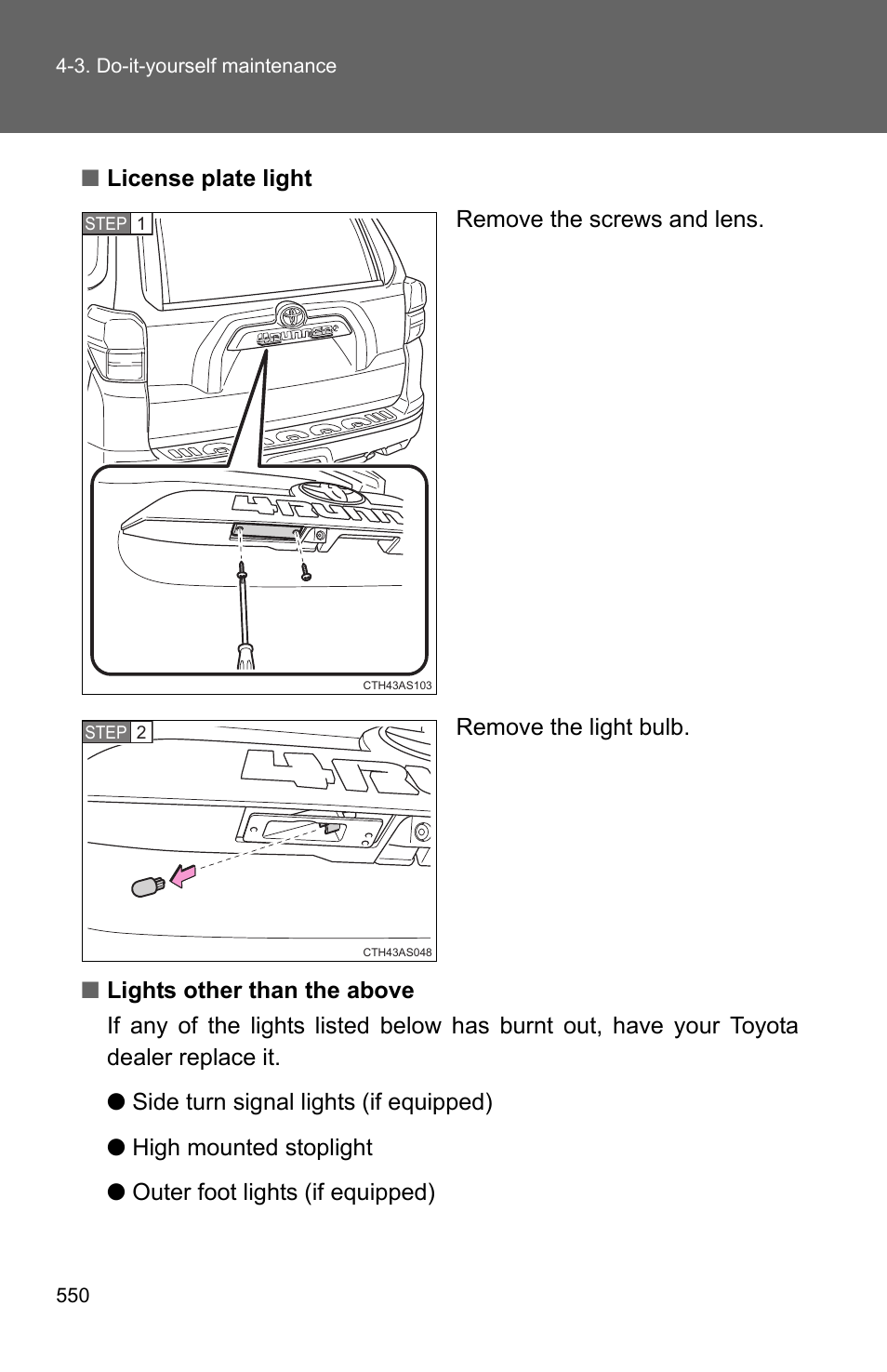 TOYOTA 2011 4Runner User Manual | Page 571 / 697