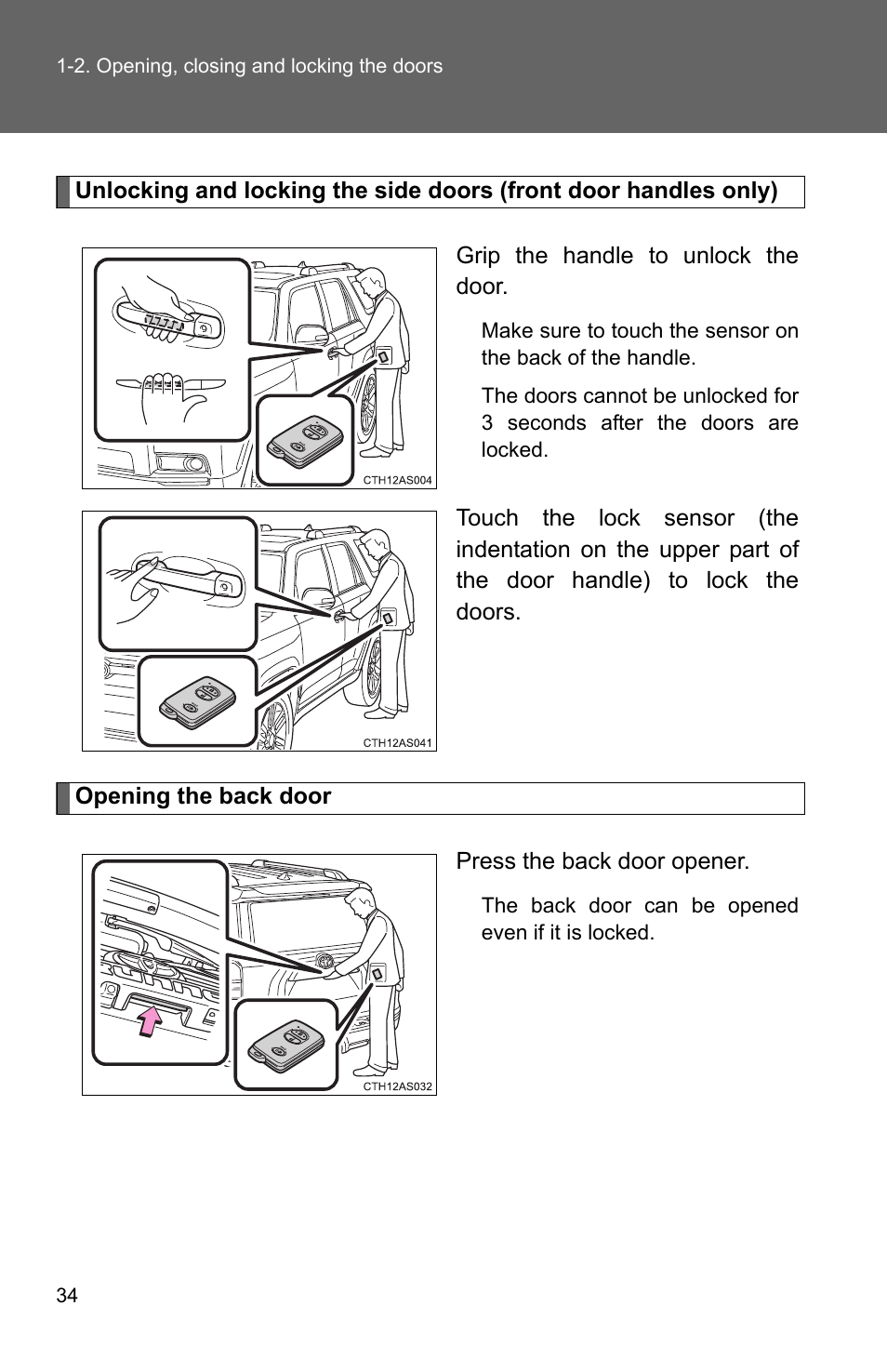 TOYOTA 2011 4Runner User Manual | Page 59 / 697