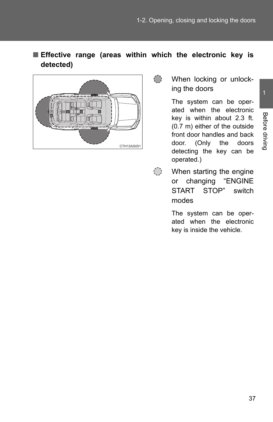 TOYOTA 2011 4Runner User Manual | Page 62 / 697