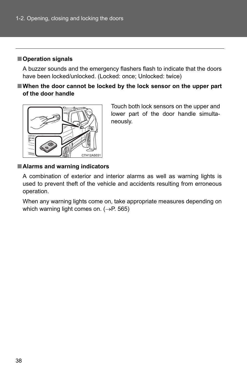 TOYOTA 2011 4Runner User Manual | Page 63 / 697