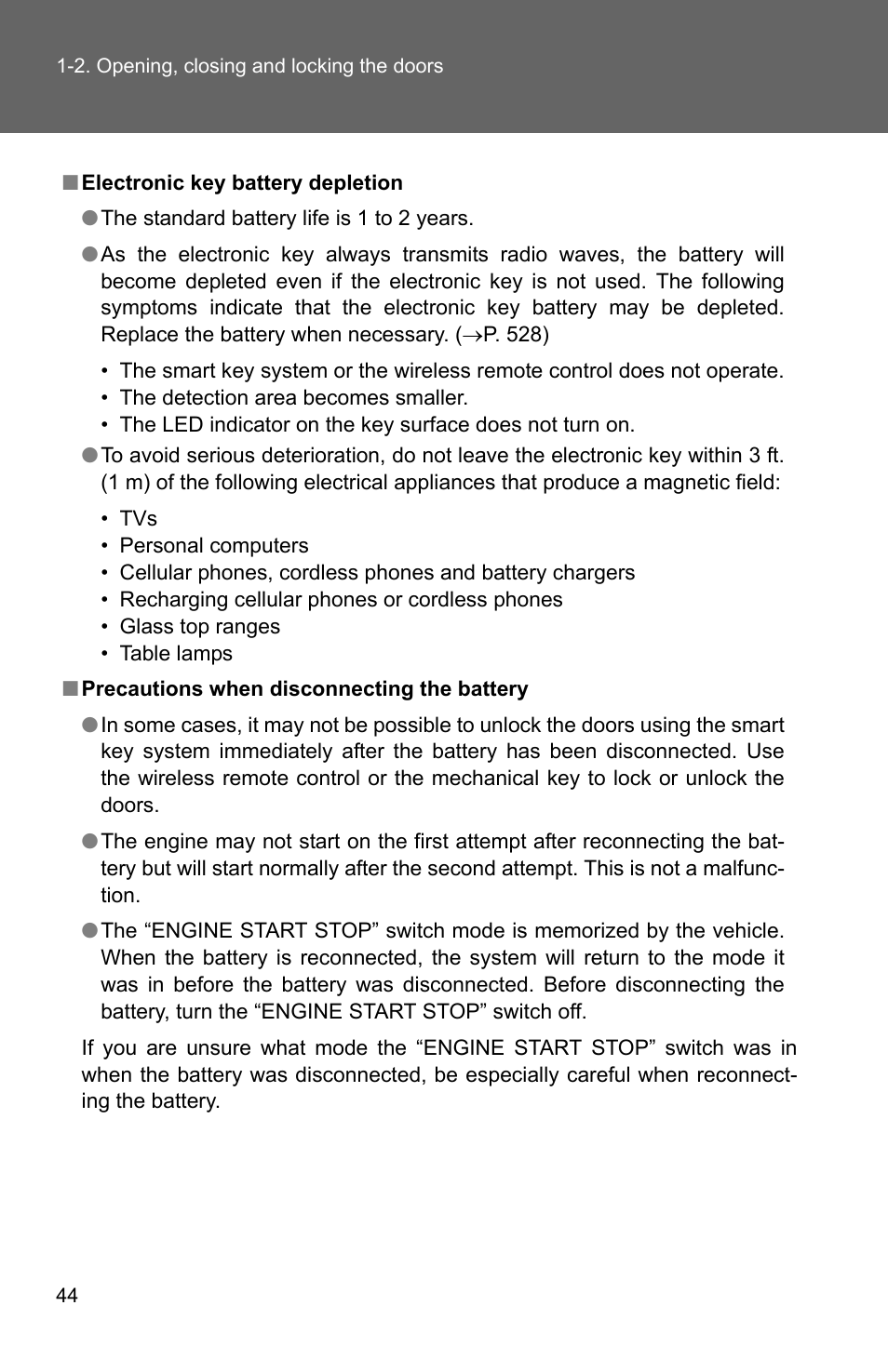 TOYOTA 2011 4Runner User Manual | Page 69 / 697