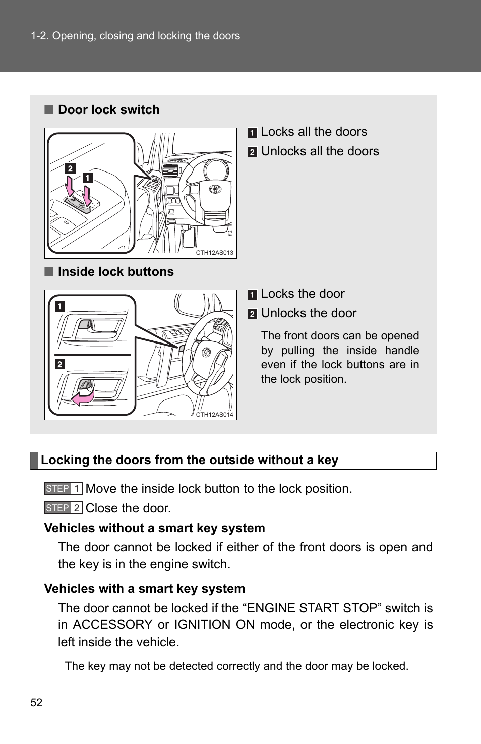 TOYOTA 2011 4Runner User Manual | Page 77 / 697