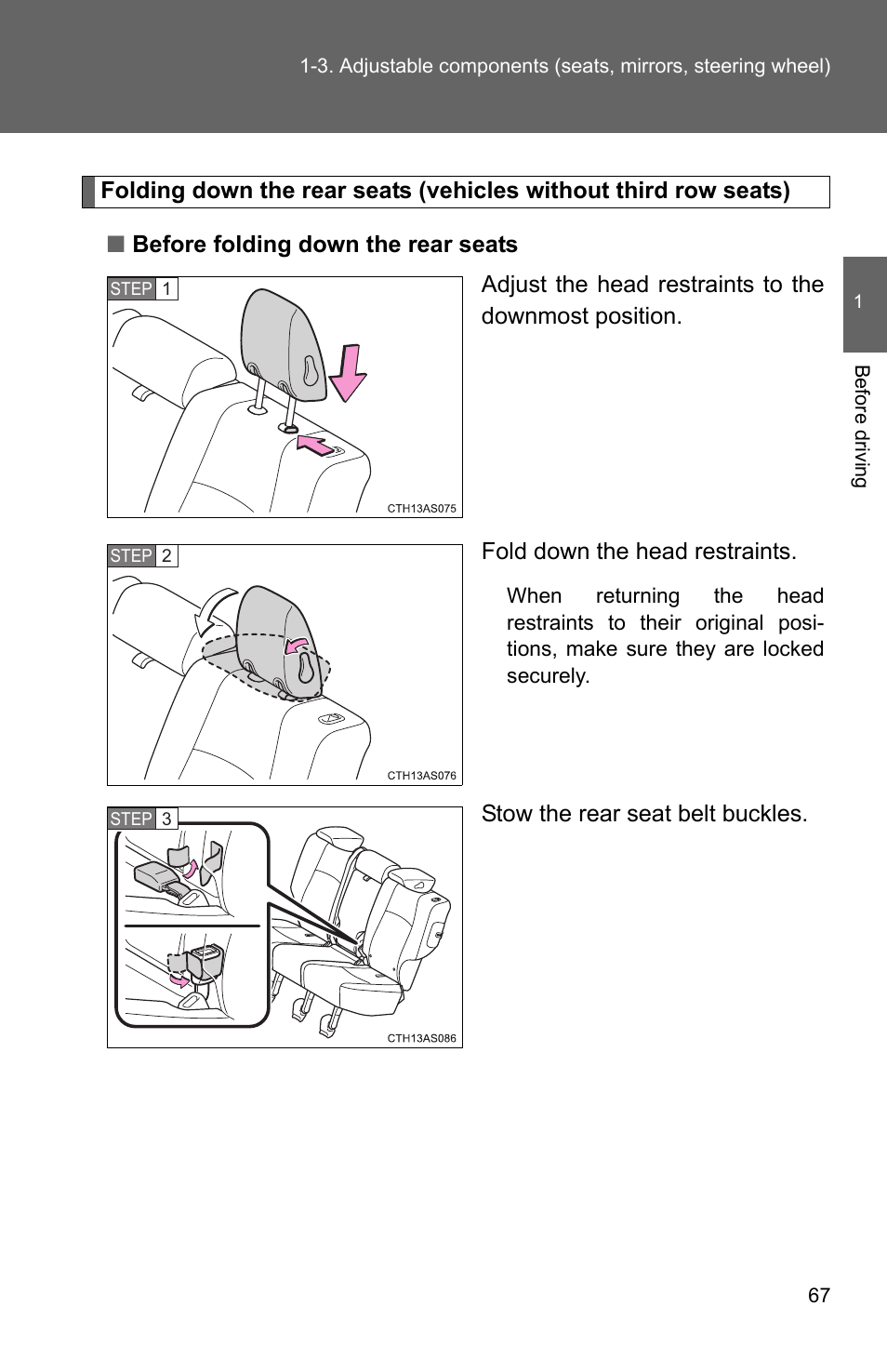 TOYOTA 2011 4Runner User Manual | Page 92 / 697