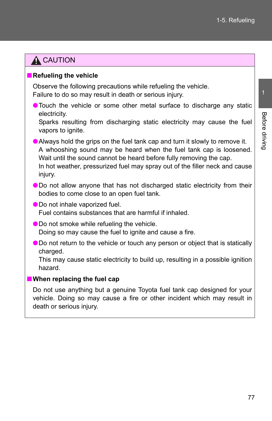 TOYOTA 2011 Corolla User Manual | Page 101 / 524