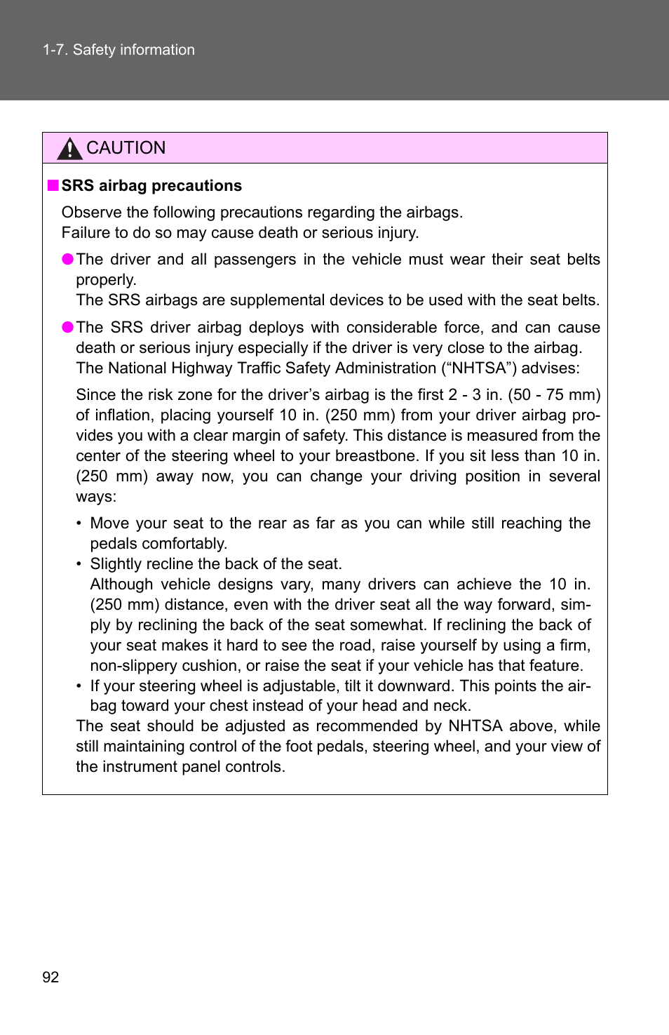 TOYOTA 2011 Corolla User Manual | Page 116 / 524