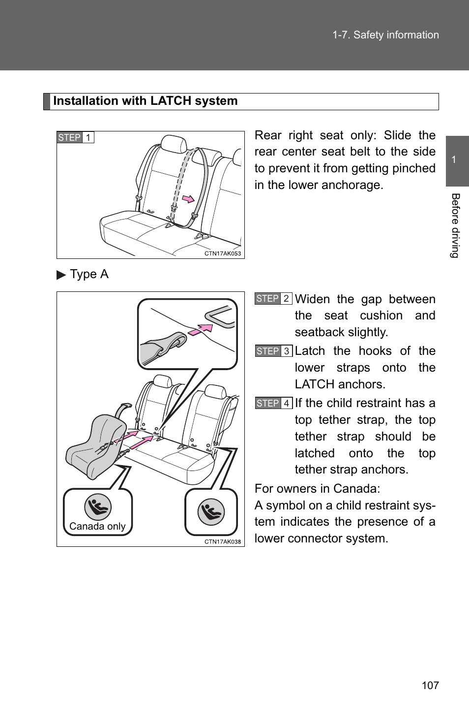 TOYOTA 2011 Corolla User Manual | Page 131 / 524