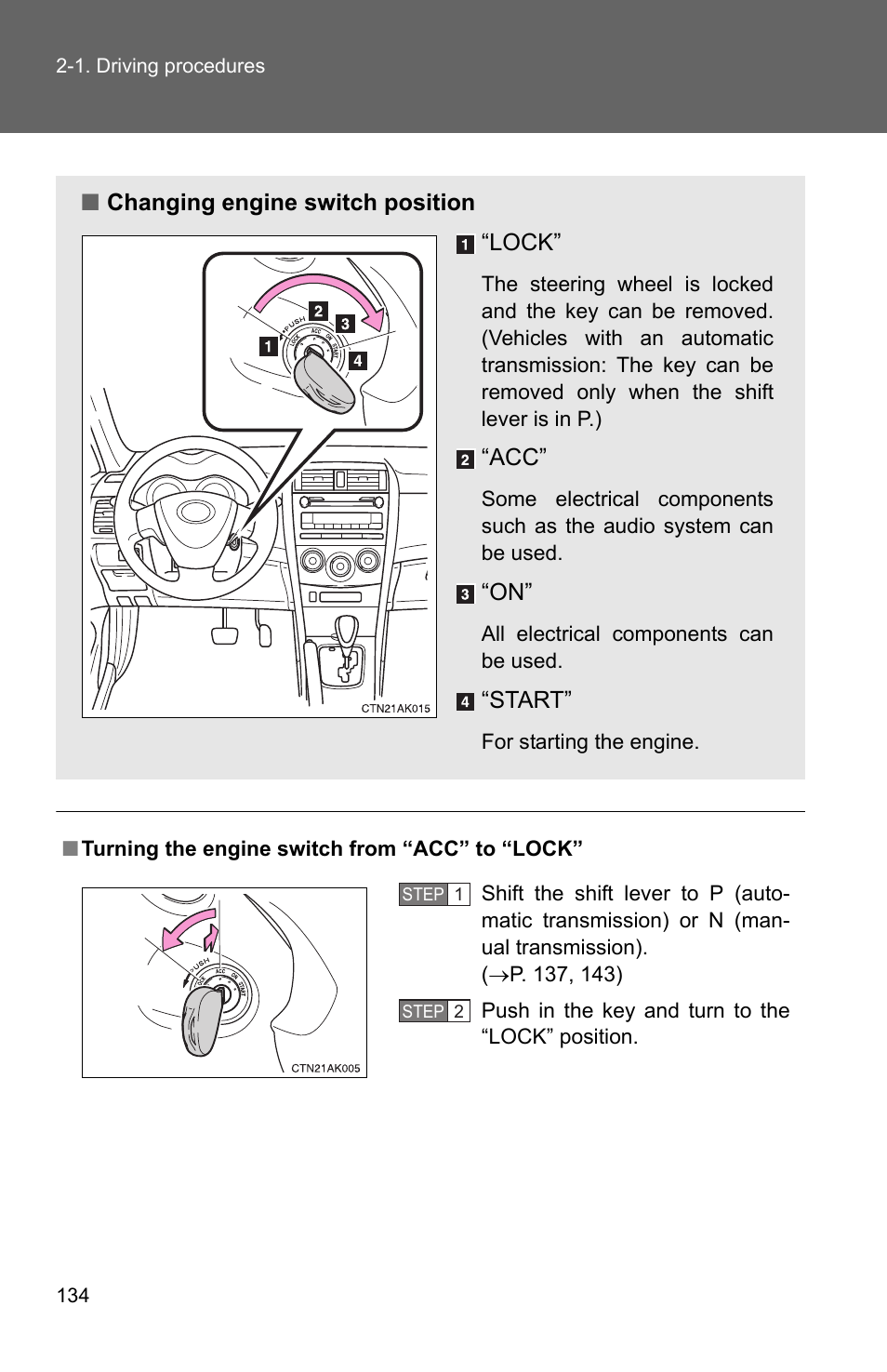 TOYOTA 2011 Corolla User Manual | Page 157 / 524