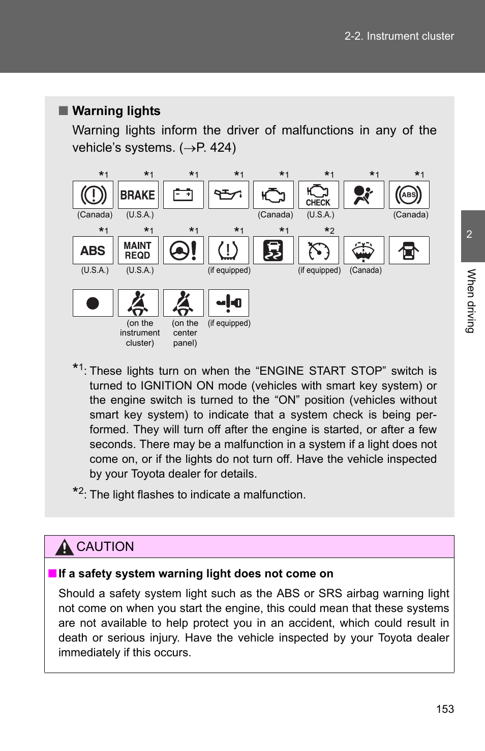 Caution | TOYOTA 2011 Corolla User Manual | Page 176 / 524