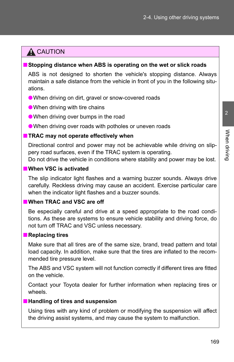 TOYOTA 2011 Corolla User Manual | Page 192 / 524