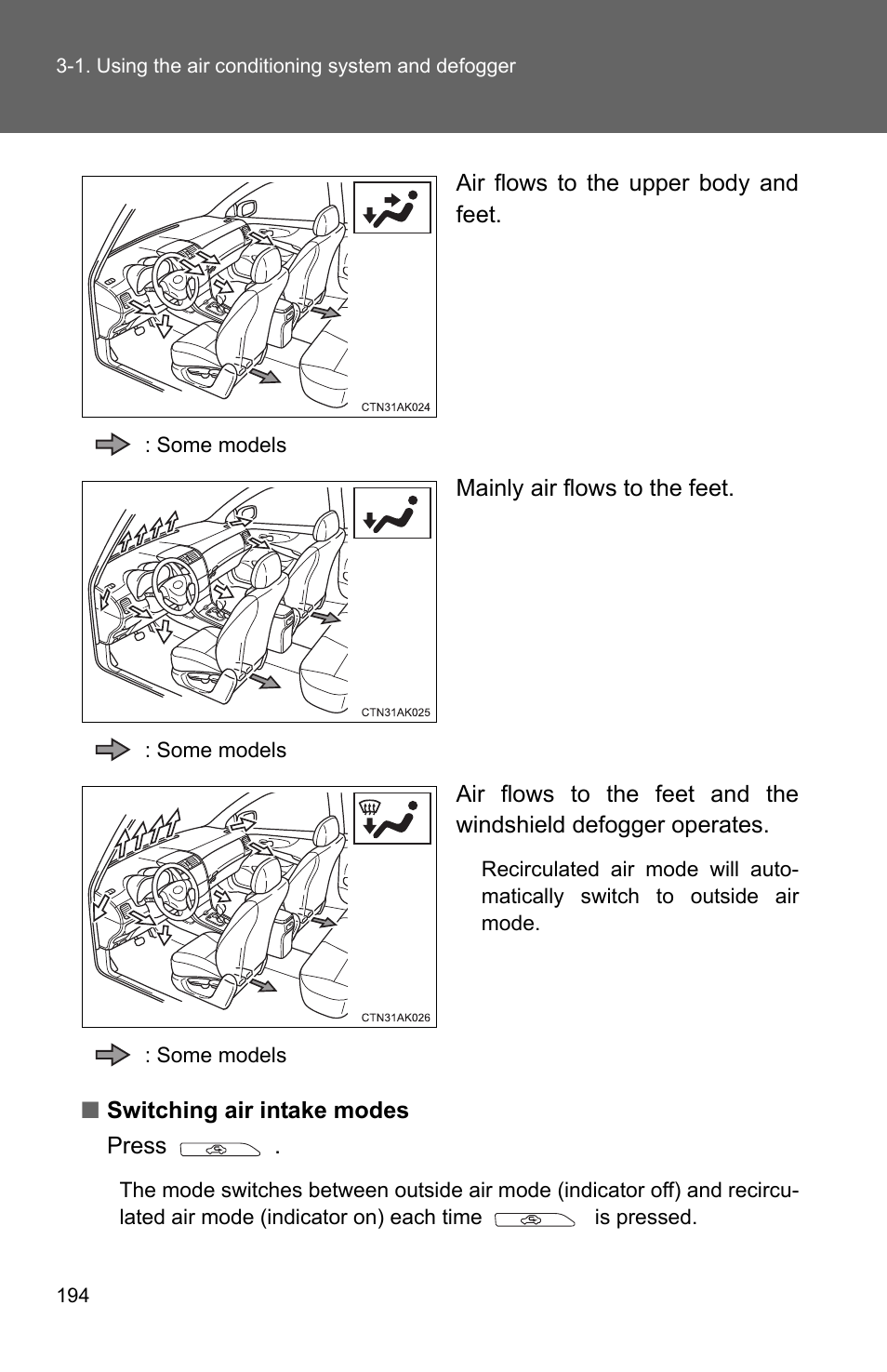 TOYOTA 2011 Corolla User Manual | Page 195 / 524