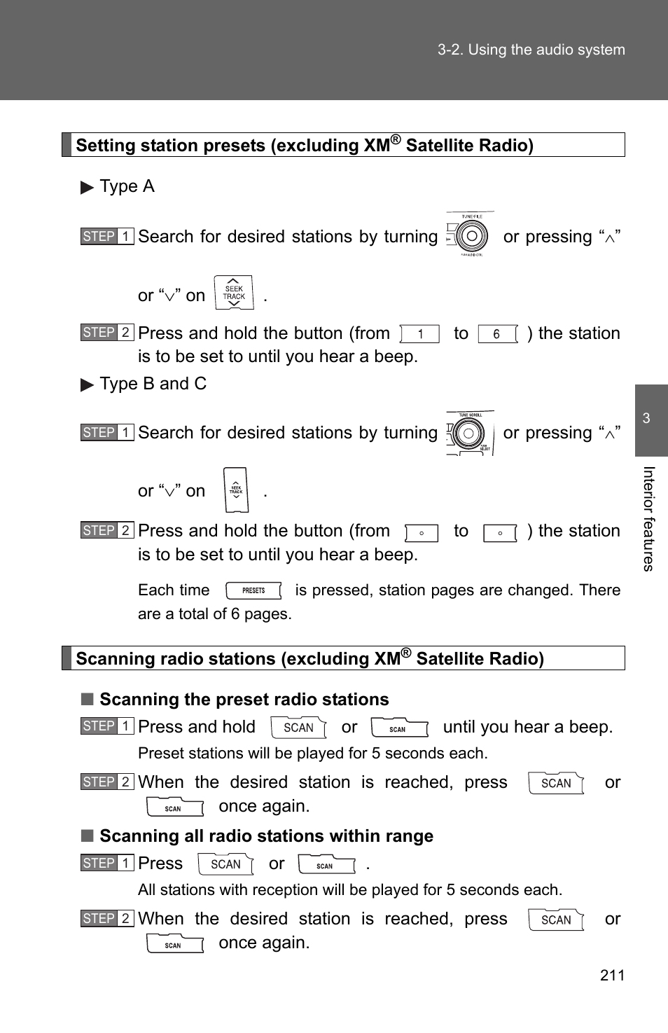 TOYOTA 2011 Corolla User Manual | Page 212 / 524