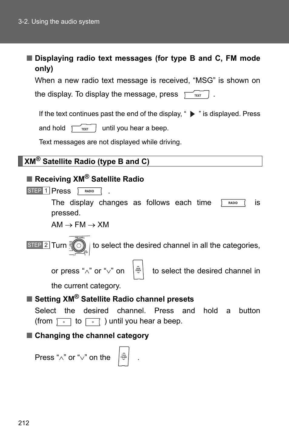 TOYOTA 2011 Corolla User Manual | Page 213 / 524
