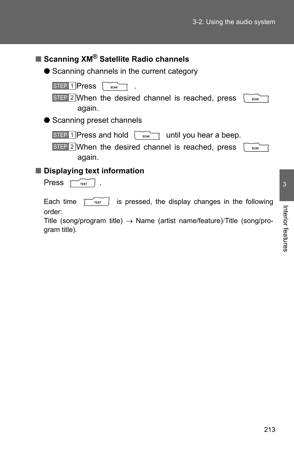 TOYOTA 2011 Corolla User Manual | Page 214 / 524