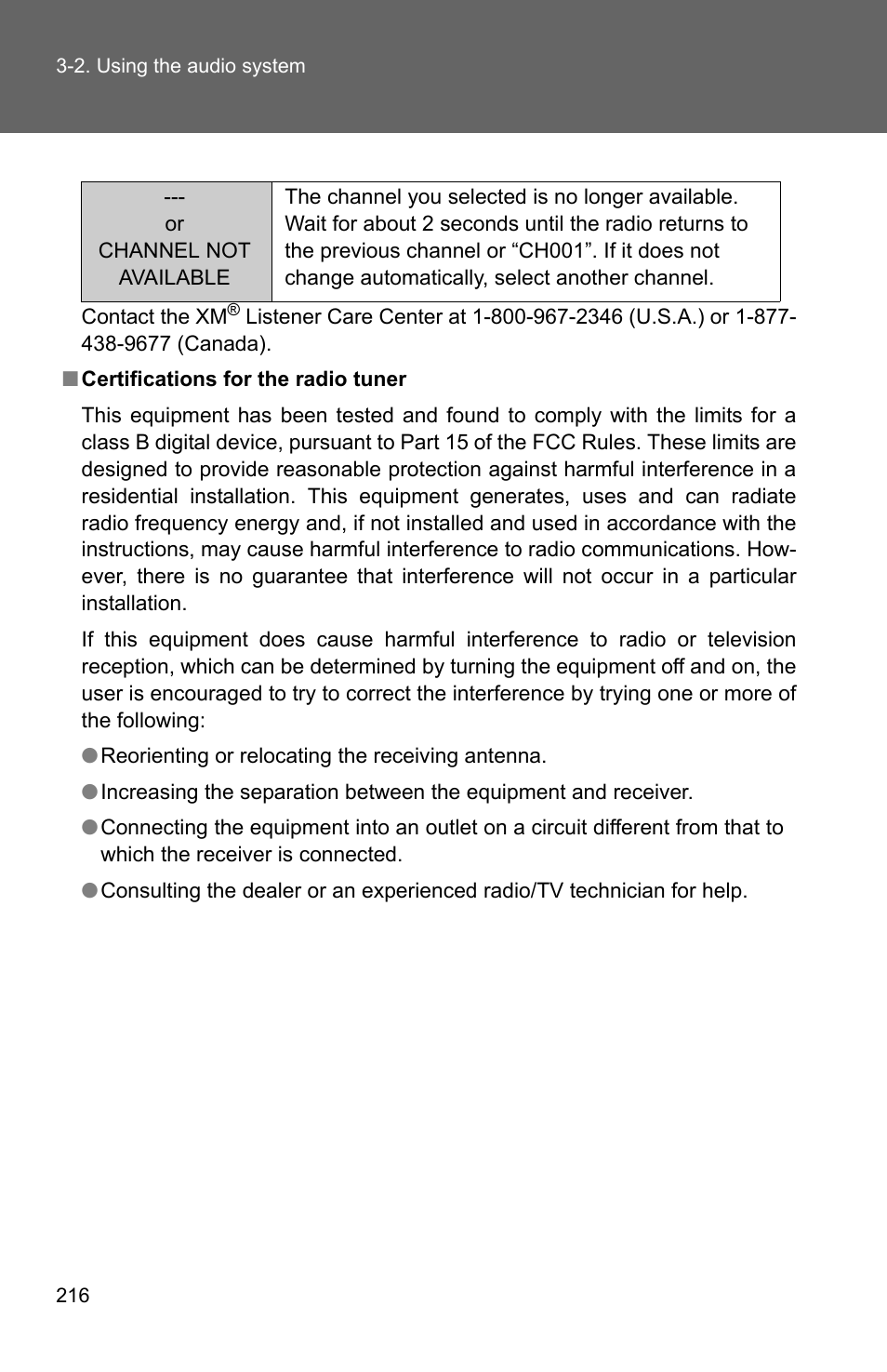 TOYOTA 2011 Corolla User Manual | Page 217 / 524