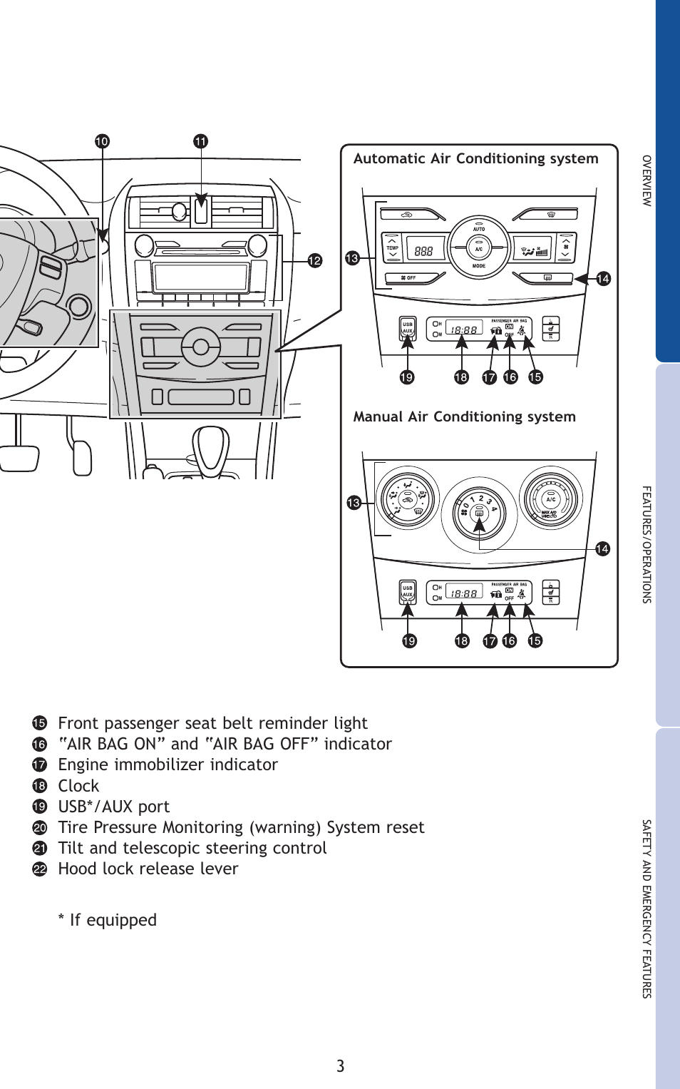 TOYOTA 2011 Corolla User Manual | Page 24 / 524