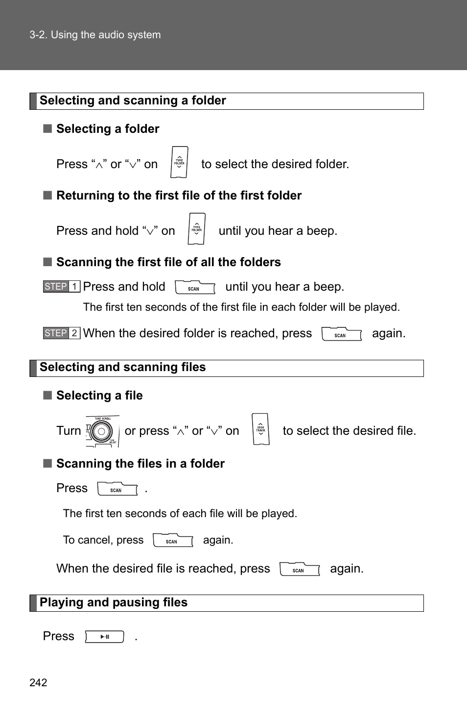 TOYOTA 2011 Corolla User Manual | Page 243 / 524