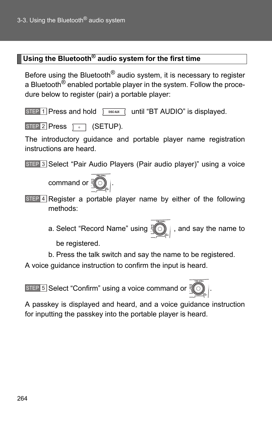 TOYOTA 2011 Corolla User Manual | Page 265 / 524