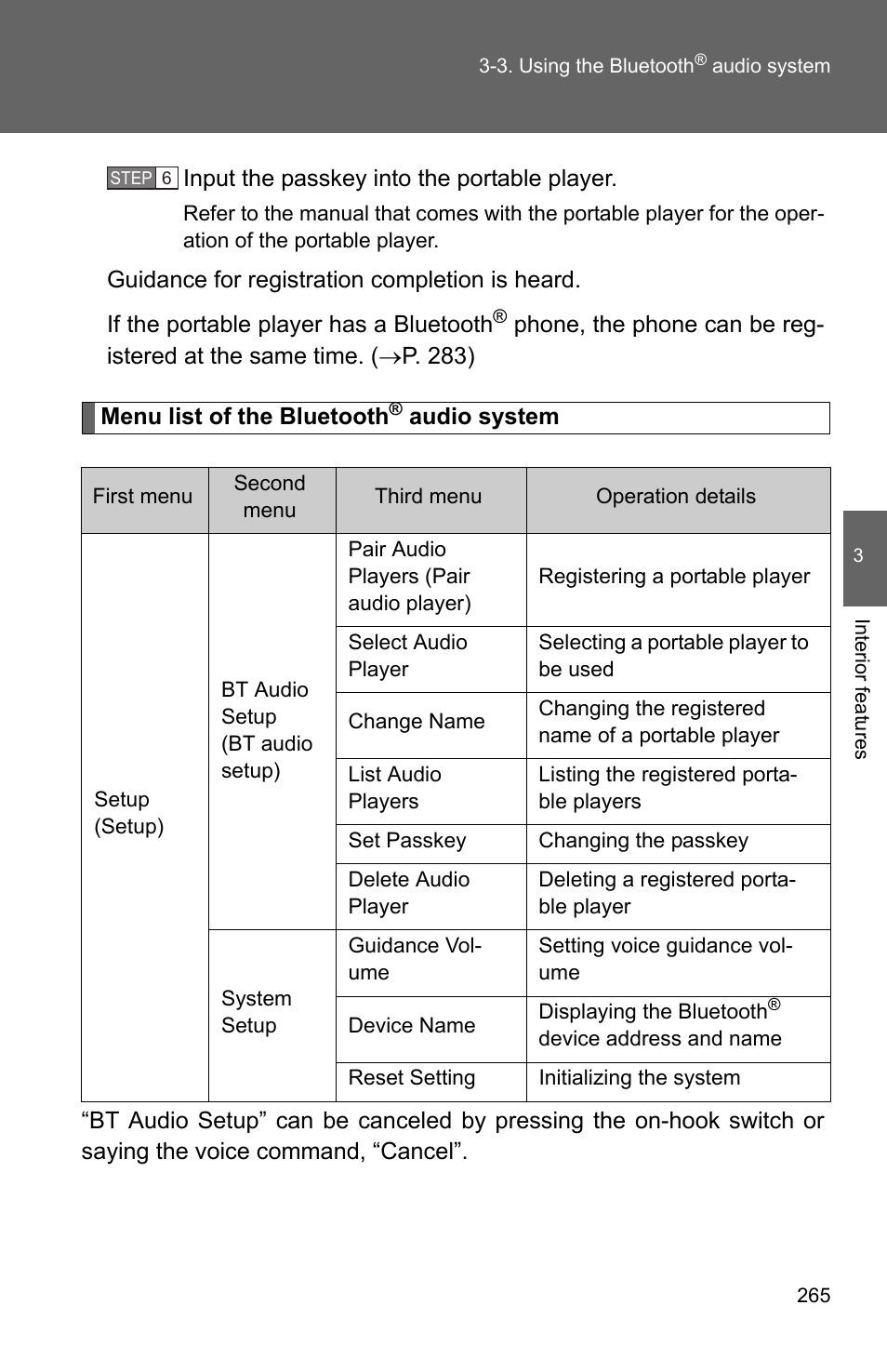 TOYOTA 2011 Corolla User Manual | Page 266 / 524