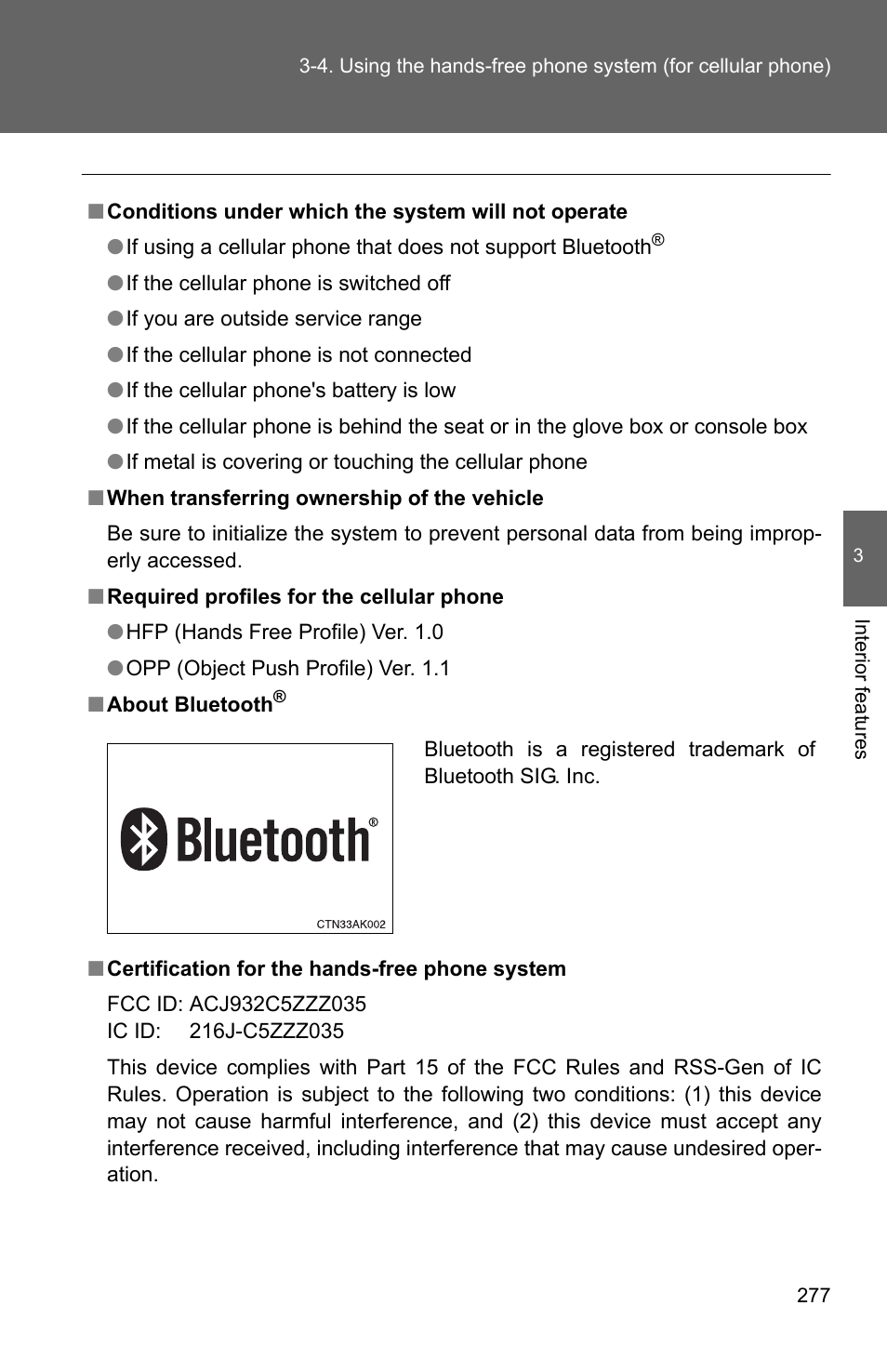 TOYOTA 2011 Corolla User Manual | Page 278 / 524