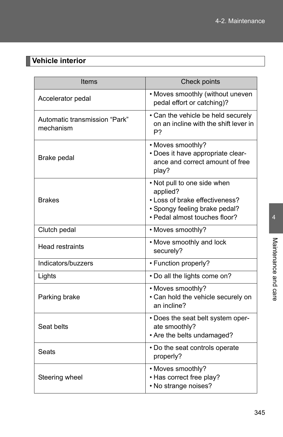 TOYOTA 2011 Corolla User Manual | Page 345 / 524