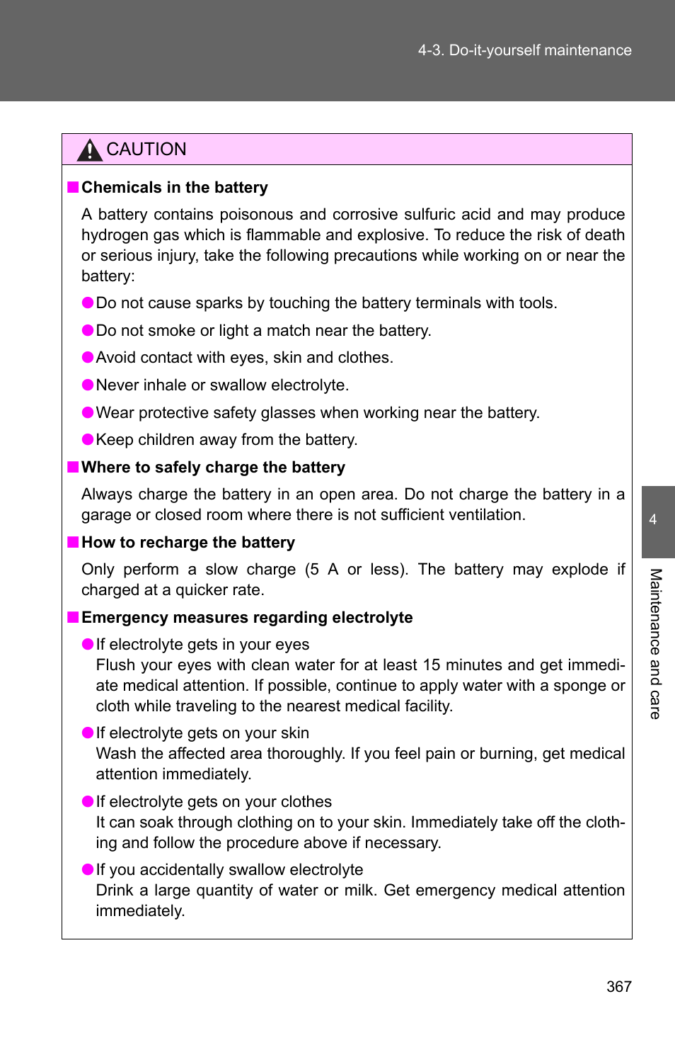 TOYOTA 2011 Corolla User Manual | Page 368 / 524