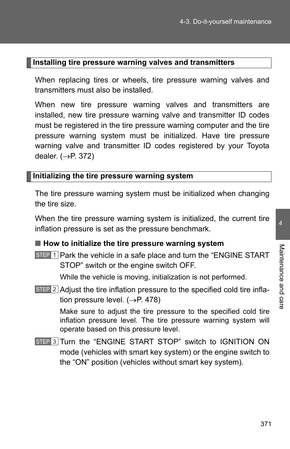 TOYOTA 2011 Corolla User Manual | Page 372 / 524