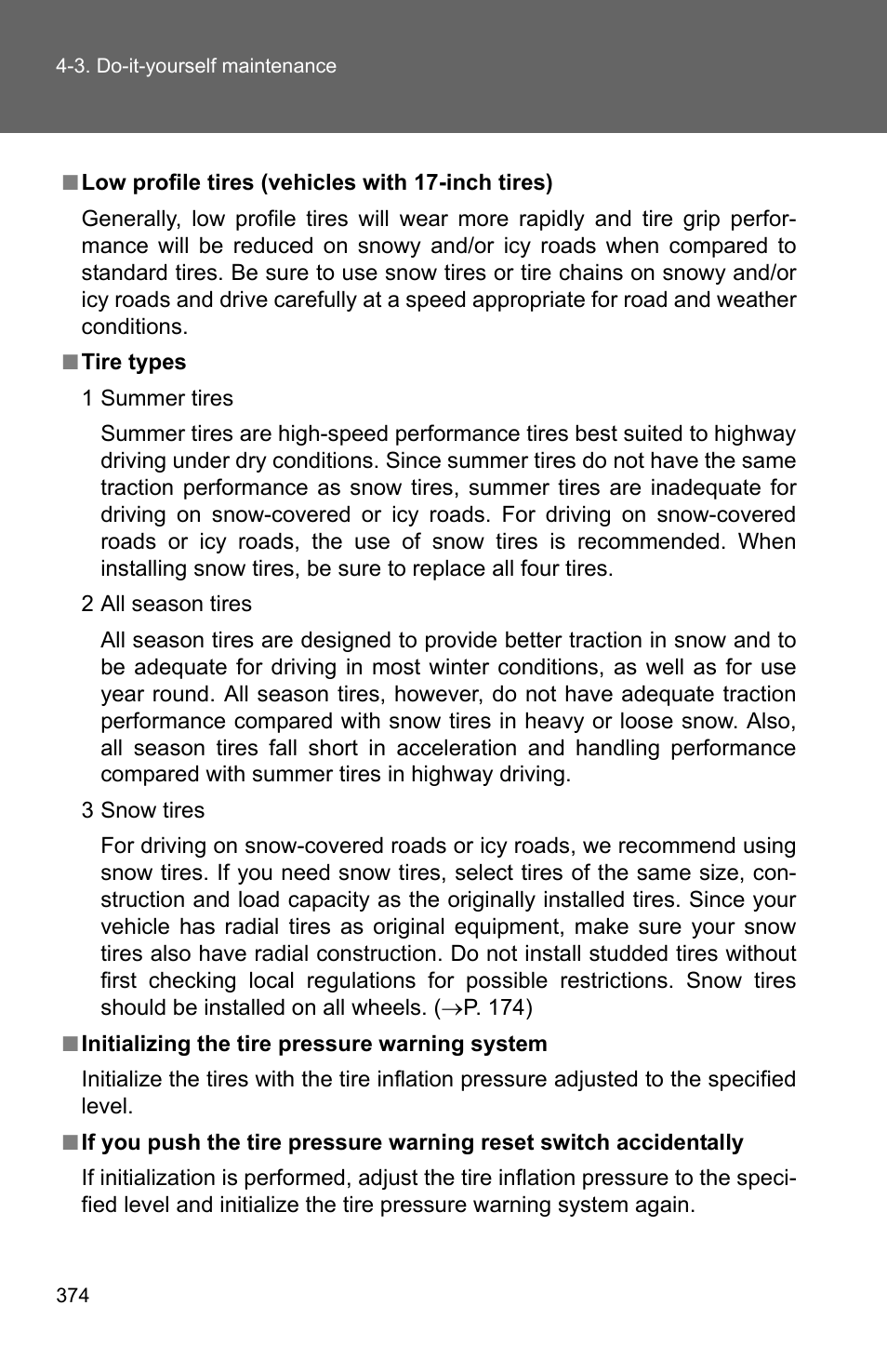 TOYOTA 2011 Corolla User Manual | Page 375 / 524