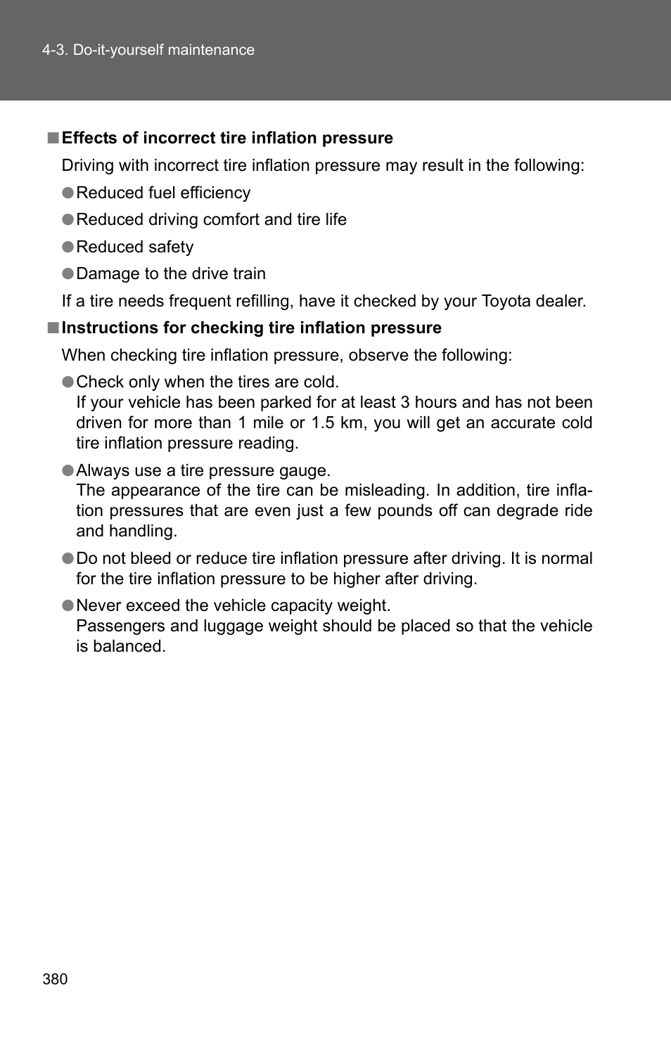 TOYOTA 2011 Corolla User Manual | Page 381 / 524