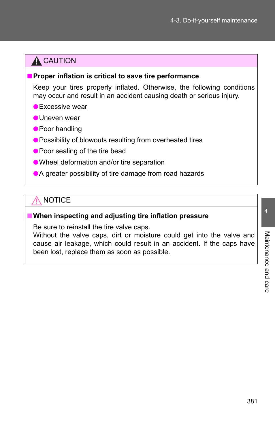 TOYOTA 2011 Corolla User Manual | Page 382 / 524