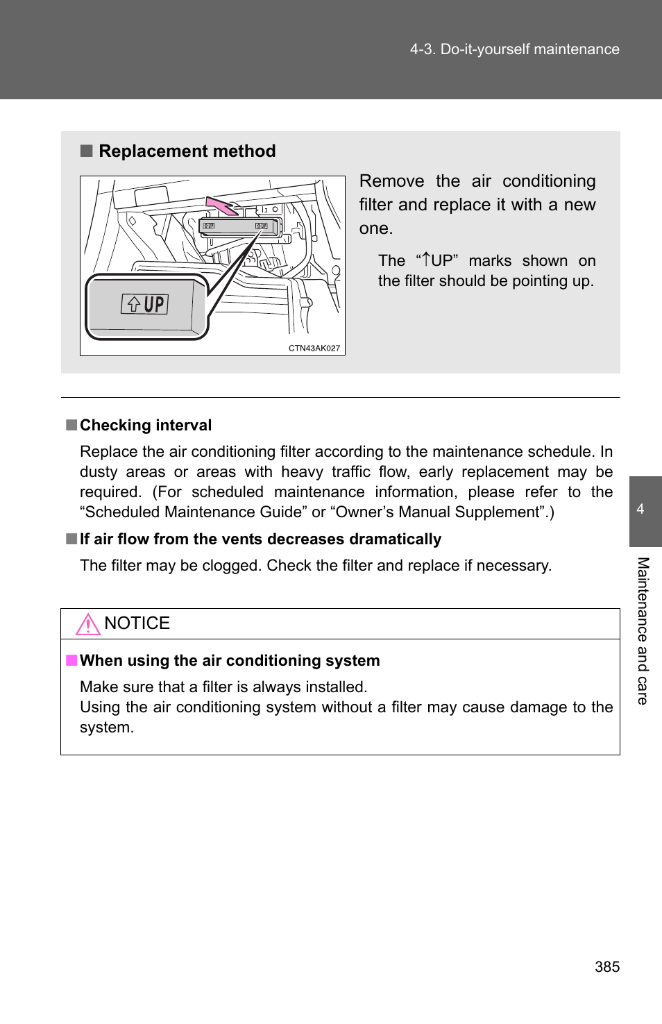 TOYOTA 2011 Corolla User Manual | Page 386 / 524