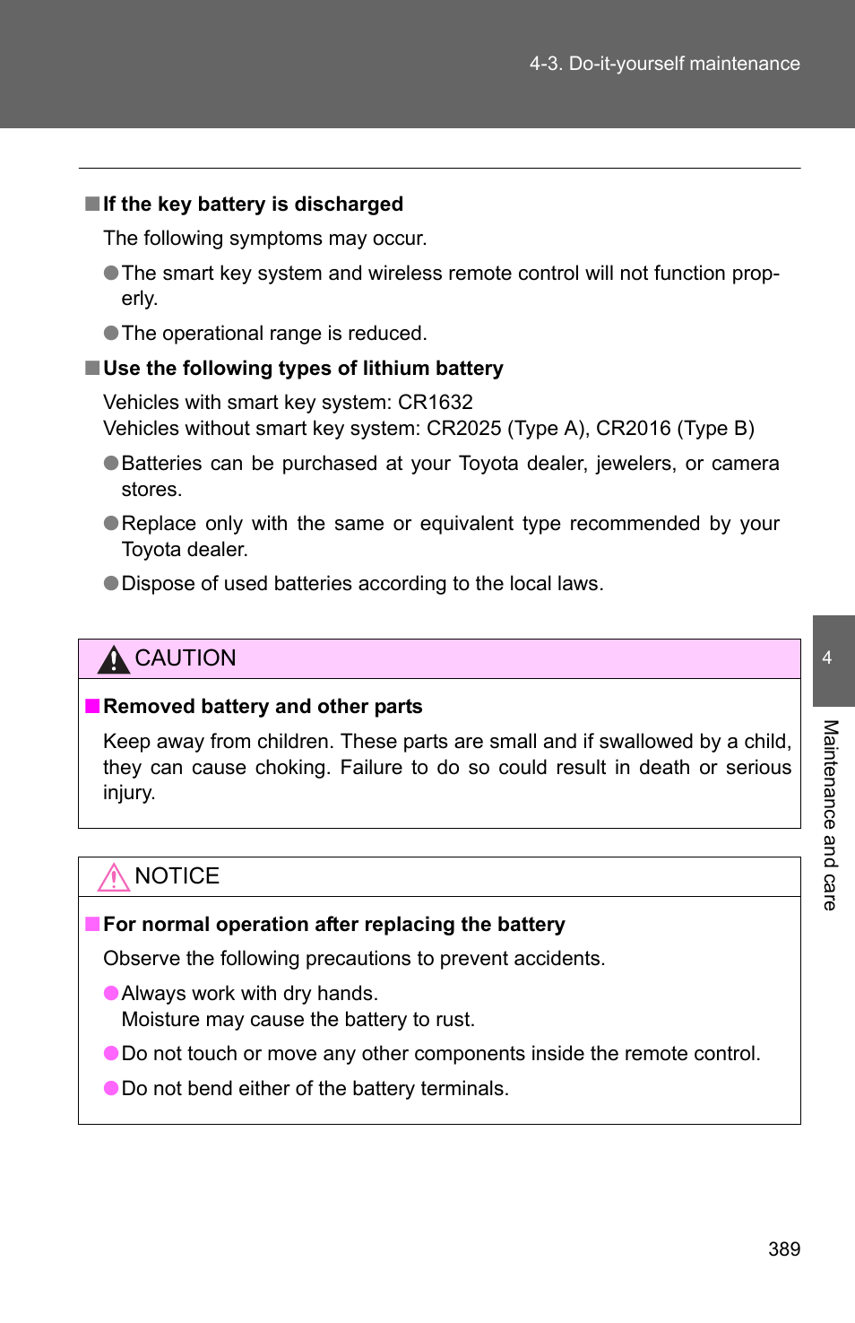 TOYOTA 2011 Corolla User Manual | Page 390 / 524