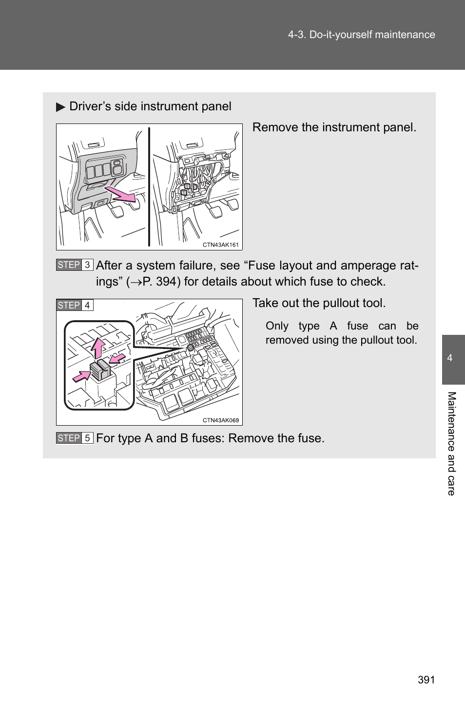 TOYOTA 2011 Corolla User Manual | Page 392 / 524