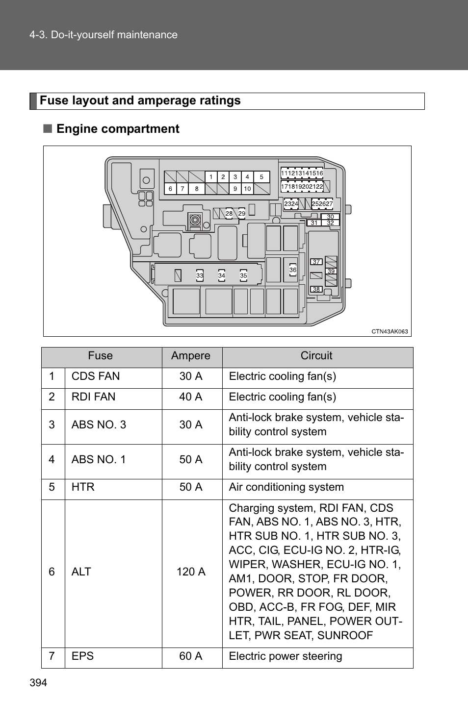 TOYOTA 2011 Corolla User Manual | Page 395 / 524