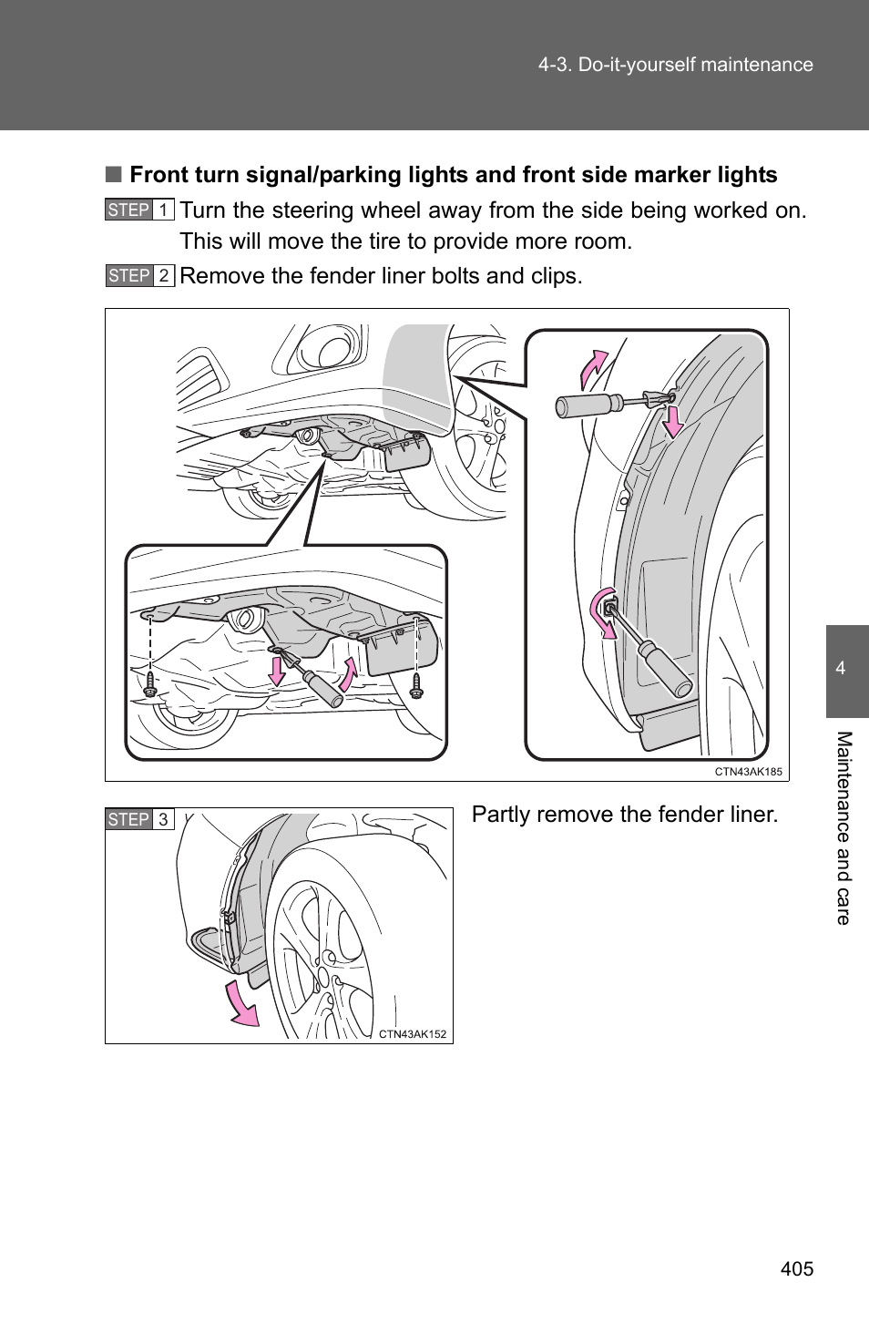 TOYOTA 2011 Corolla User Manual | Page 406 / 524