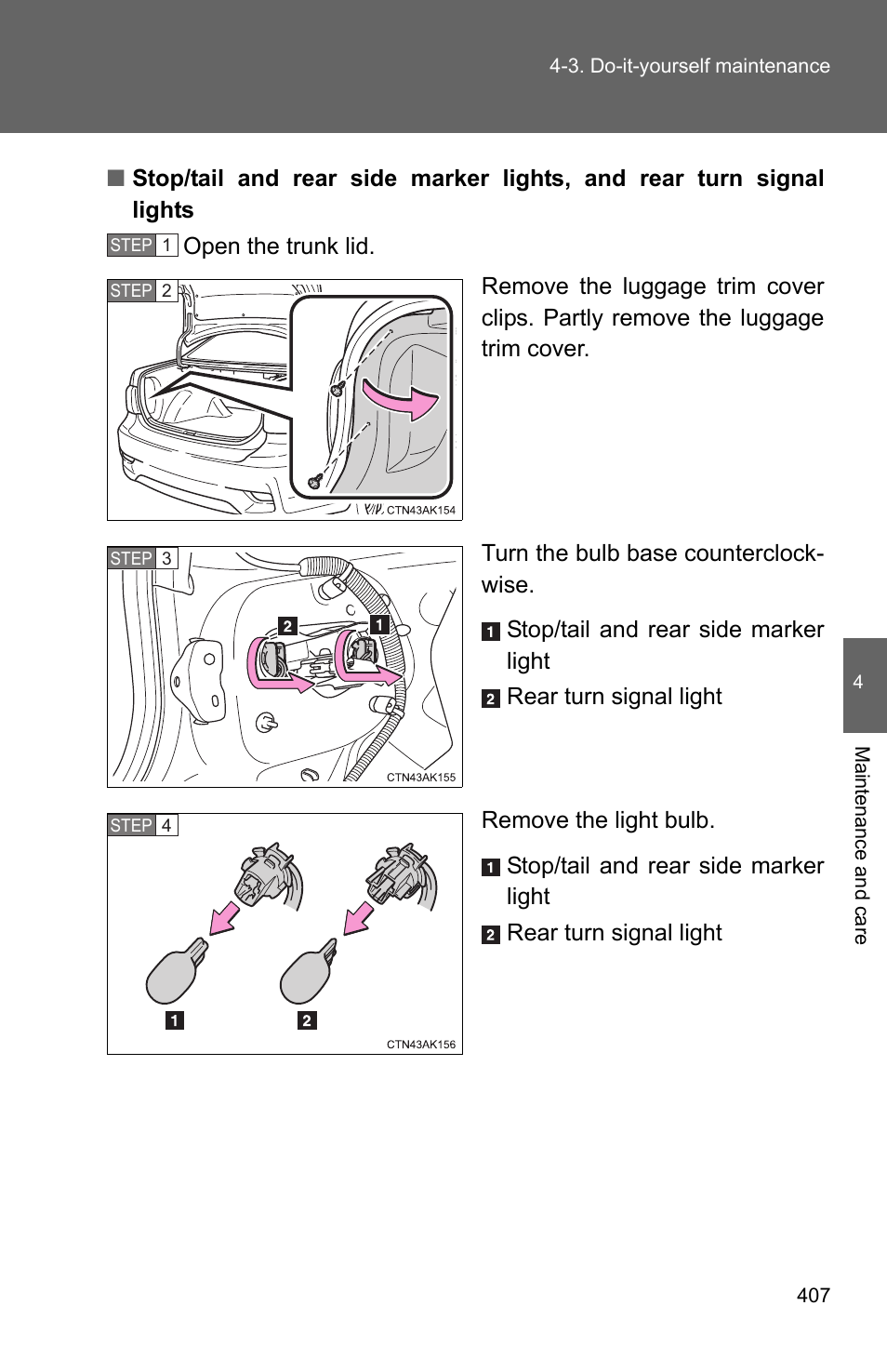 TOYOTA 2011 Corolla User Manual | Page 408 / 524