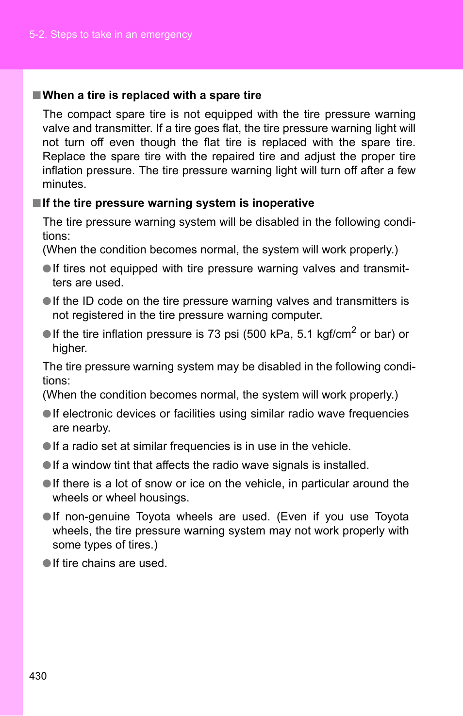 TOYOTA 2011 Corolla User Manual | Page 430 / 524