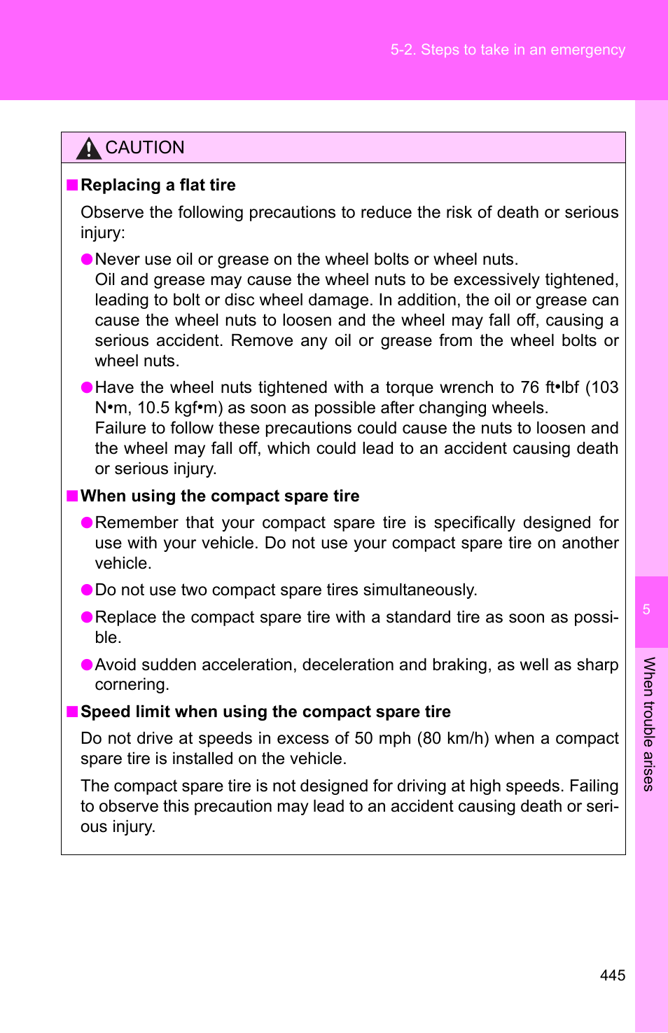 TOYOTA 2011 Corolla User Manual | Page 445 / 524