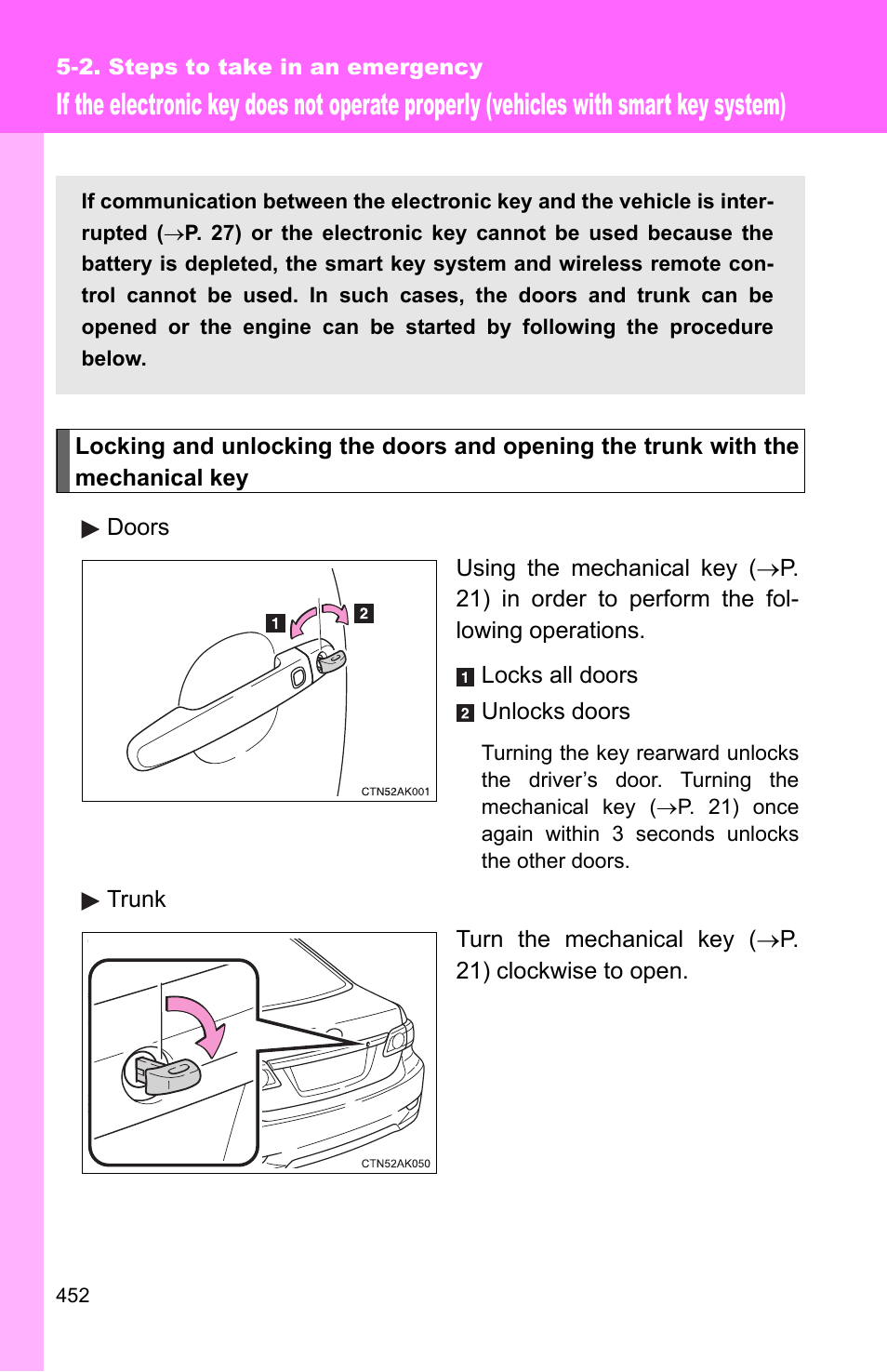 TOYOTA 2011 Corolla User Manual | Page 452 / 524