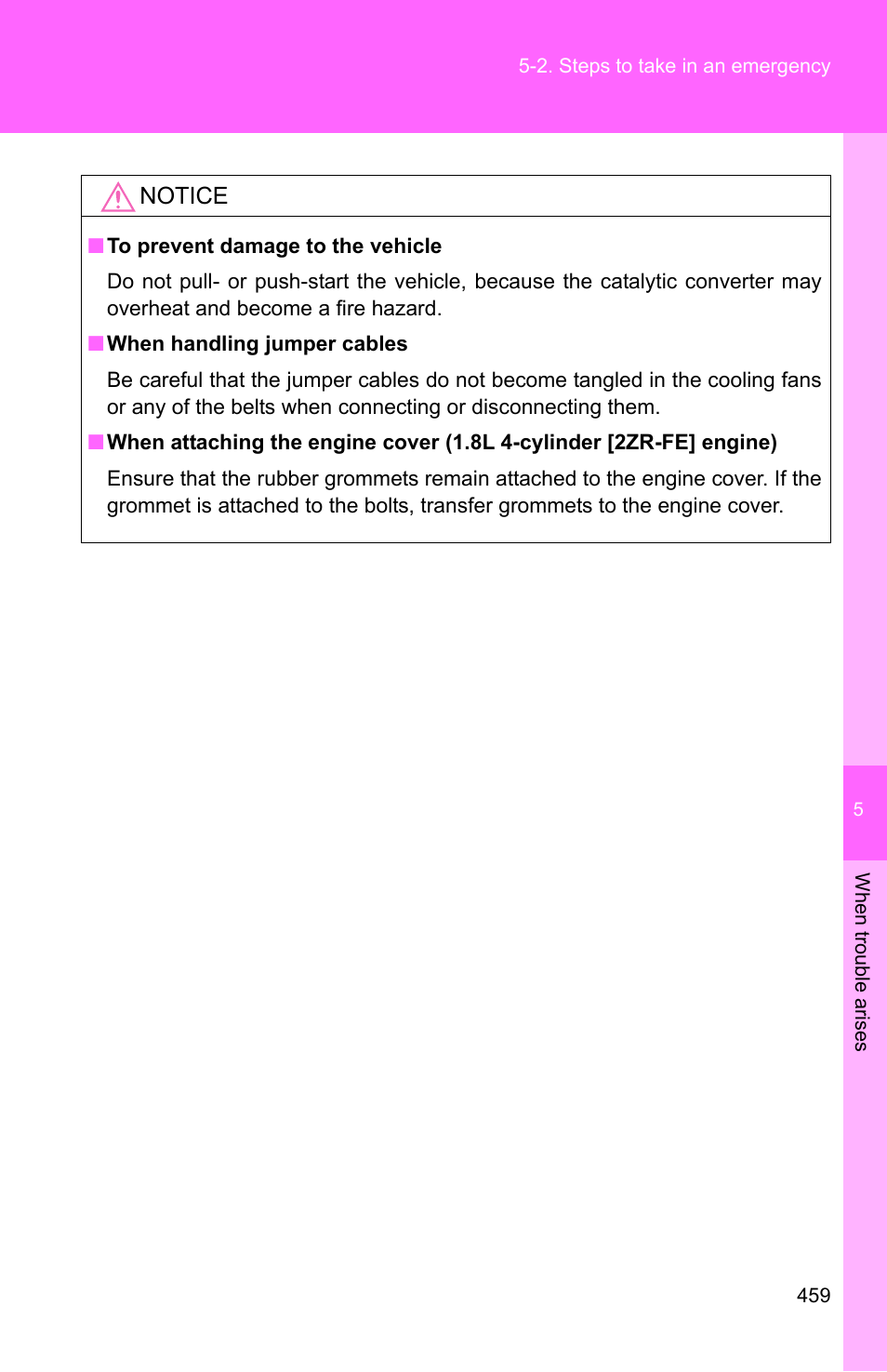 TOYOTA 2011 Corolla User Manual | Page 459 / 524