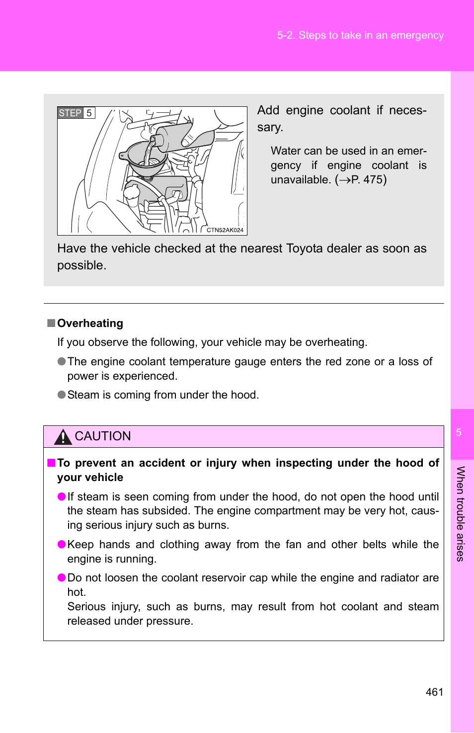 TOYOTA 2011 Corolla User Manual | Page 461 / 524