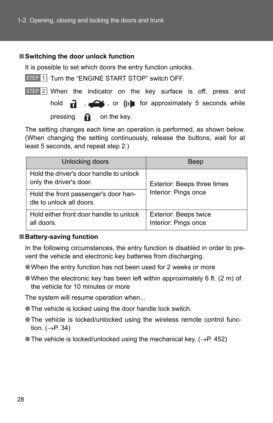 TOYOTA 2011 Corolla User Manual | Page 52 / 524