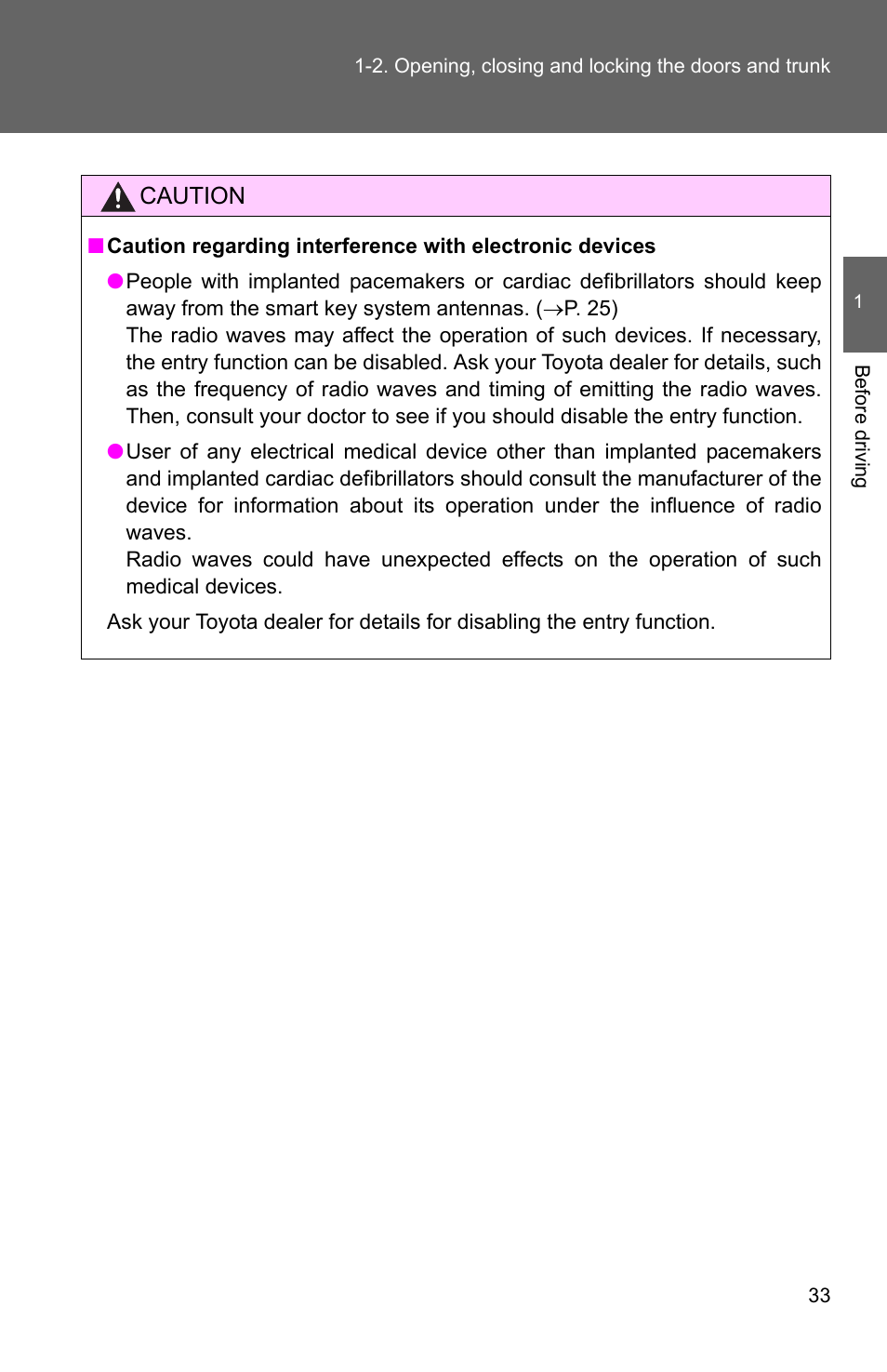 TOYOTA 2011 Corolla User Manual | Page 57 / 524