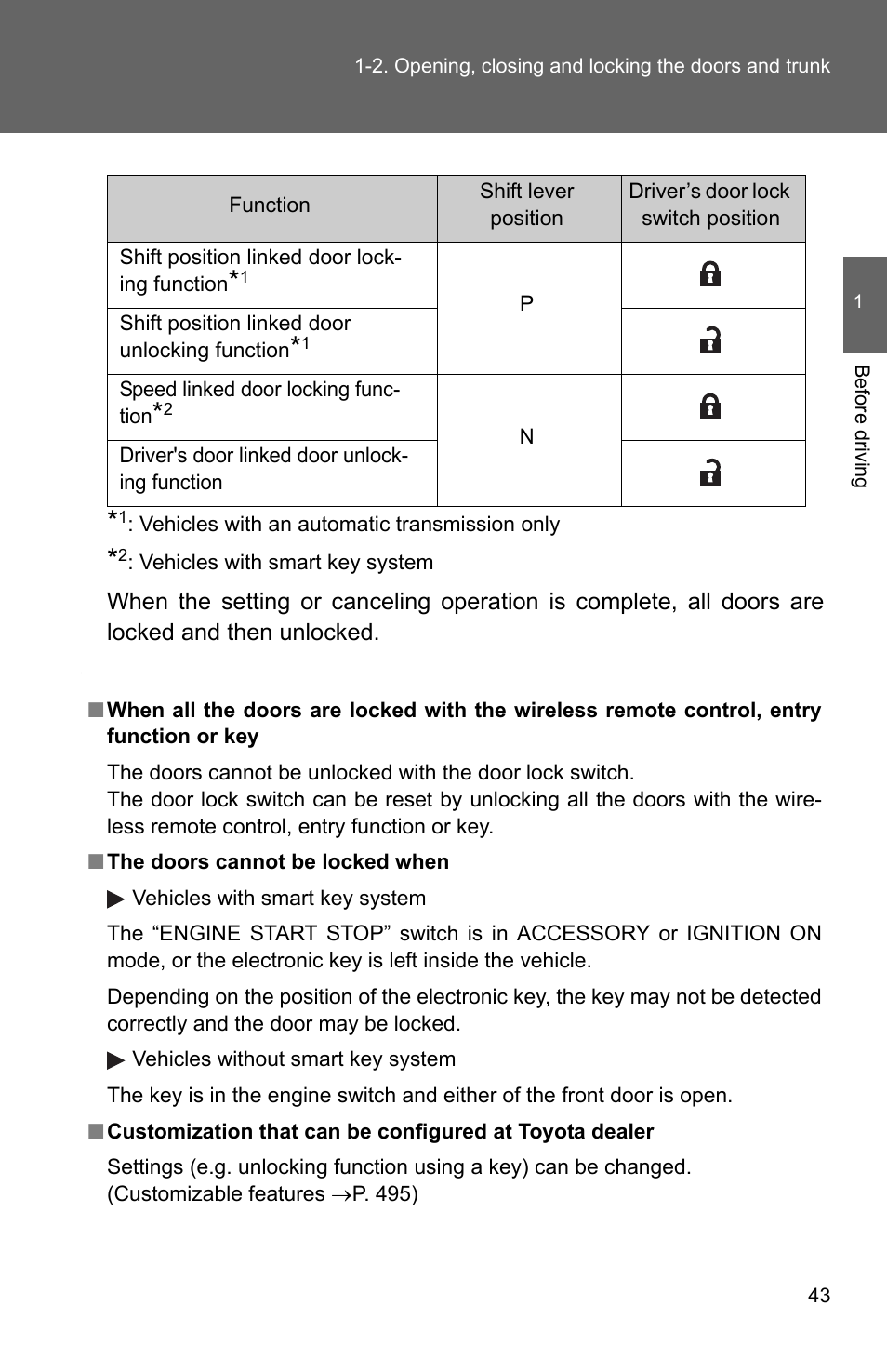 TOYOTA 2011 Corolla User Manual | Page 67 / 524