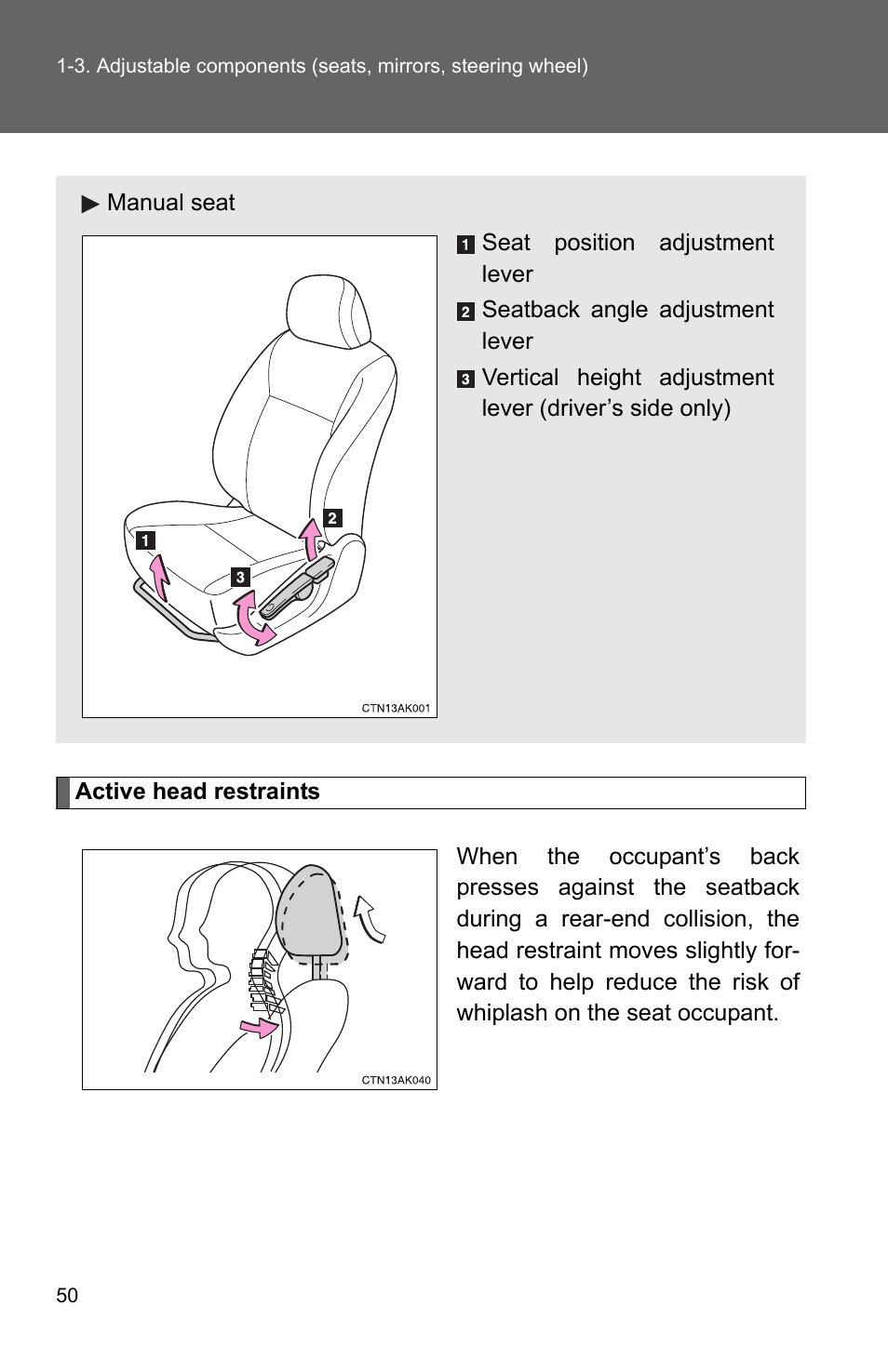 TOYOTA 2011 Corolla User Manual | Page 74 / 524
