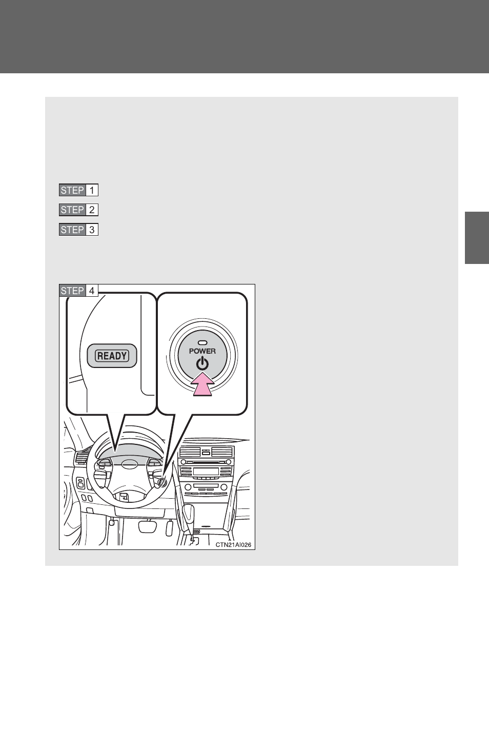 P. 135), Power (ignition) switch | TOYOTA 2011 Camry HV User Manual | Page 154 / 519