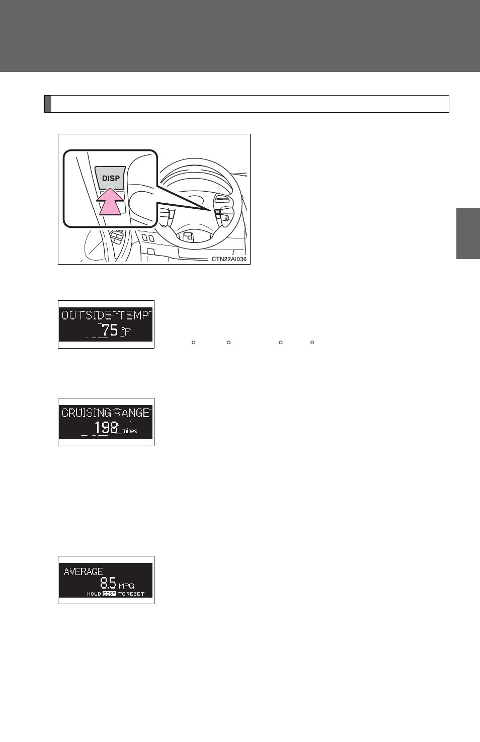 TOYOTA 2011 Camry HV User Manual | Page 170 / 519